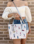 Michael Kors Jet Set XS Carryall Tote Crossbody Bright White MK Girls